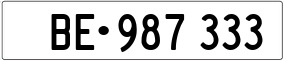 Truck License Plate